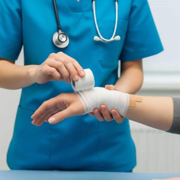 infirmier pour soins de plaie